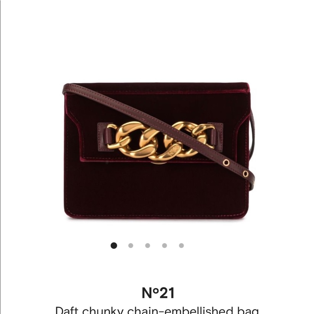 N21 velvet crossbody bag